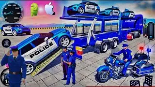 US Police ATV Quad Bike Transport Cargo Plane Game #Nabras_Toys