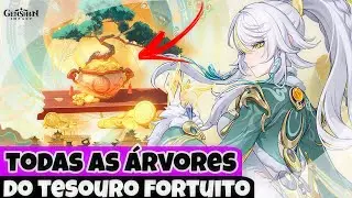 LOCALIZA&Ccedil;&Atilde;O DE TODAS AS 21 &Aacute;RVORES DO TESOURO FORTUITO (GENSHIN IMPACT)