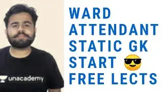 WARD ATTENTDANT STATIC GK FREE LECTURES START - LIVE CLASSES PHNAKAR SIR || PPSC || PUNJAB || EXAMS