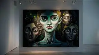 Secrets &ndash; AI‑Enhanced Painting by Iranian Artist Hoda Zafar /Music  Amir Manaaf at Holotech Studio​​