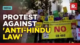 Hindu Community Protests Against Anti-Caste Discrimination Bill in California