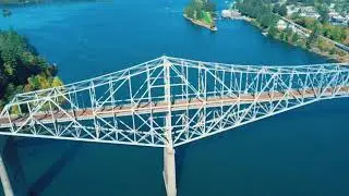 Bridge of Gods, connecting Oregon & Washington
