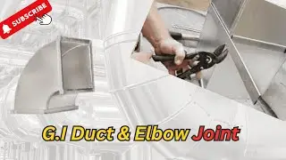 GI Straight Duct & Elbow joint || HVAC Duct Installation 🚀