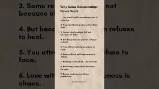 Why Some Relationships Never Work #motivation #psychology #quotes #shortvideo #trending #viral