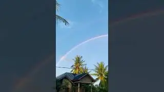 pelangi yg sangat indah momen yg sangat jarang di dapatkan🌈#alam #fyp #pelangi #pemandangan