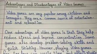 Advantages and Disadvantages of Video Games | Essay on Advantages and Disadvantages of Video Games 