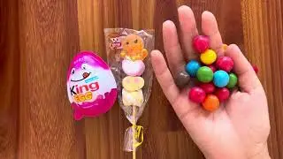 Unboxing 4 sweets: Bebeto, chocolate minis king egg marshmallow 