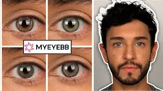 VIBRANT Contact Lenses by MYEYEBB | Glitter Freckle Face Mask!
