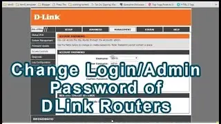 How to Change DLink Admin & Login Password |Ethical Hacker| HD Full tutorial