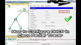 DHCP Server Configuration using #cisco Packet Tracer.