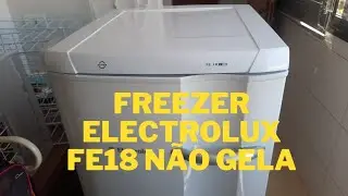 freezer electrolux fe18 n&atilde;o gela, descongelou, n&atilde;o liga #freezer