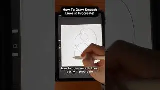 How To Draw Smooth Lines Like a PRO in Procreate! #shorts