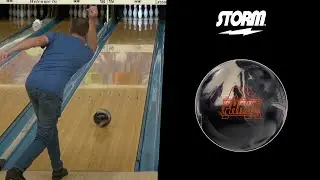 Scott Widmer throwing the Storm Phaze A.I. bowling ball compared to the Ion Pro