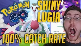 **SHINY LUGIA** 100% CATCH RATE!!!! - Pok&eacute;mon GO