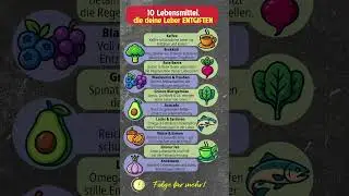 10 Lebensmittel, die deine Leber ENTGIFTEN