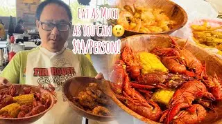 ALL YOU CAN EAT CRAWFISH CAJUN SEAFOOD BUFFET @ FIREHOUSE CRAWFISH IN SACRAMENTO CA!