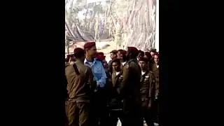 Dani receives his paratrooper red beret