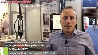 Manipulateur ergonomique avec bras polyarticul&eacute; &eacute;quilibreur et poign&eacute;e de commande Sapelem
