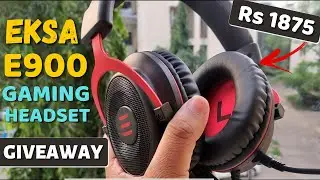 [GIVEAWAY] EKSA E900 GAMING HEADSET REVIEW 🔥 | BEST GAMING HEADPHONES UNDER 2000! 🔥🔥(with MIC TEST)