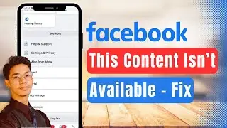 This Content Isn't Available Right Now Facebook Page 2024 | Problem Solve Trick