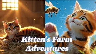 Kitten's Farm Adventure #kitten #farm #cat #adventure #ai