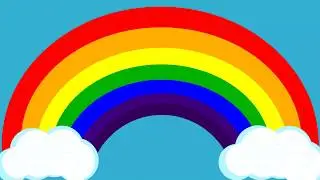 Rainbow Colors for Kids Video - Red, Orange, Yellow, Green, Blue, Indigo, and Violet.