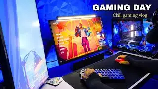 Um dia de um Gamer solitário Chill Gaming relaxing ( POV )