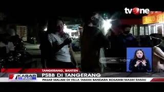 PSBB Tangerang, Warga Masih Ramai Datangi Pasar Malam | tvOne