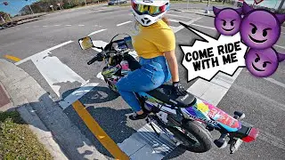 RIDING PASSENGER ON GIRLFRIENDS SUPERMOTO | BIKE UPDATE | Mr2Moto