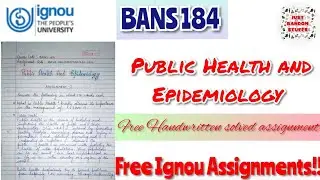 BANS 184 IGNOU | FREE HANDWRITTEN SOLVED ASSIGNMENT  | #justrandomstuffs