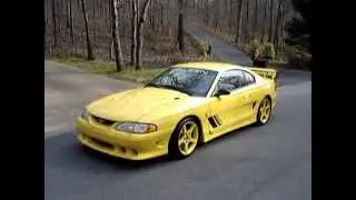 My 1995 S-351 R-Code Saleen Mustang in the road.