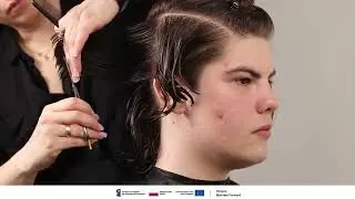 Мужская полудлинная стрижка