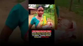 With Baby on Her Back, Tribal Woman Malati Murmu Turns her Mud House into a Free School for 45 Child