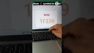 Rose 🌹 in Ms word #excel #youtube #msoffice
