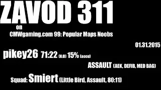 Battlefield Unfiltered- Zavod 311- 64P CQL- 01.31.2015