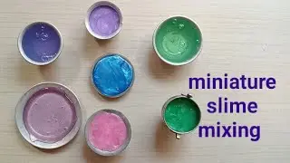 miniature slime mixing /jk slime mixing