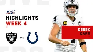 Derek Carr Highlights vs. Colts | NFL 2019