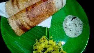 Breakfast special dosa/chutney & aloo sabzi😋