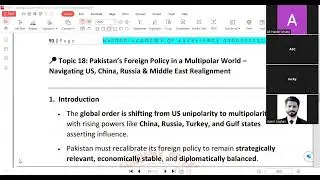 Pakistan&rsquo;s Foreign Policy in a Multipolar World &ndash; Navigating US, China, Russia & Middle East ally