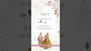 Latest Pastel Wedding Invitation Video | Floral Invitation Video for Wedding - DSWT26