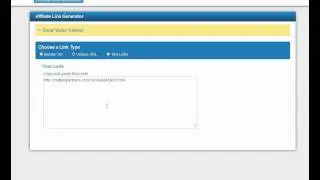 Affiliate Link Generator Page