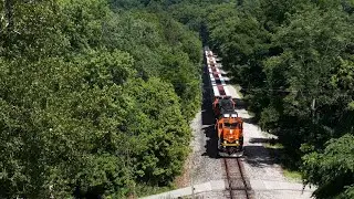 Soothing ASMR from this BNSF train in the Woods