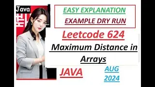 Maximum Distance in Arrays | Leetcode 624 | Java Code | Developer Coder