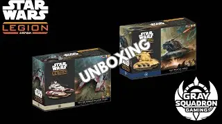 Star Wars Legion Unboxing: AAT and Saber Tank!