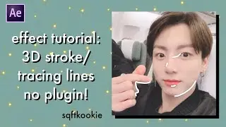 ae tutorial - 3d strokes effect/tracing lines (no plugin) ☆
