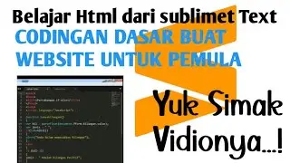 Learn Sublime Text, HTML, Create Websites and get to know basic coding for beginners