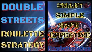 Double streets roulette strategy | Roulette Boss