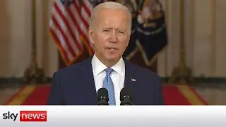 Watch in full: Joe Biden speaks after US withdrawal from Afghanistan