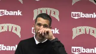 DU Coach Bobby Muuss on the 2-2 tie with Bradley