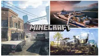 Minecraft - Call of Duty: Hijacked, Combine, Fringe Map Builds